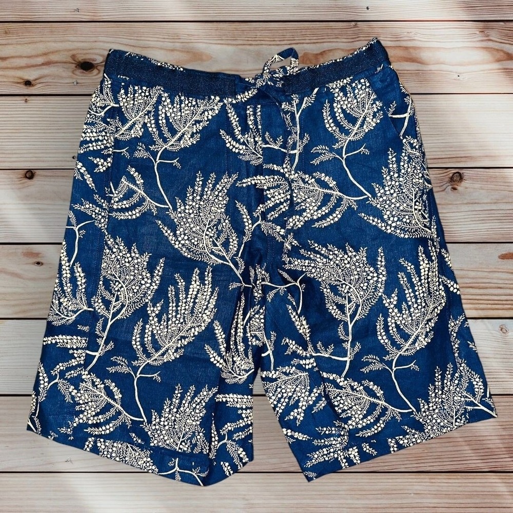 D2 Orvis Performance Linen Relaxed Fit 9" Short Size Small Pull-on Navy